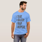 Eat Sleep Rap R Tシャツ (正面フル)