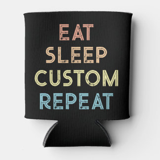 Eat Sleep Repeat Personalized Gift  缶クーラー