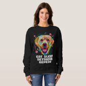 Eat Sleep Retrieve Repeat Labrador Retriever Lab スウェットシャツ (正面フル)