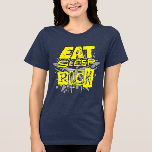 Eat Sleep Rock.ESR01 トライブレンドＴシャツ (正面)