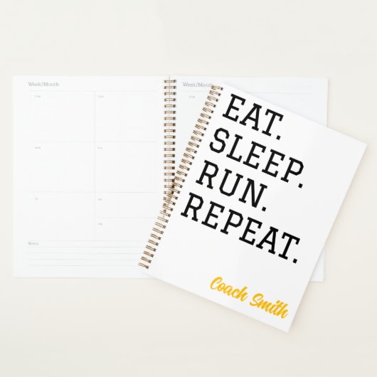 Eat Sleep Run Repeat プランナー (ディスプレー)