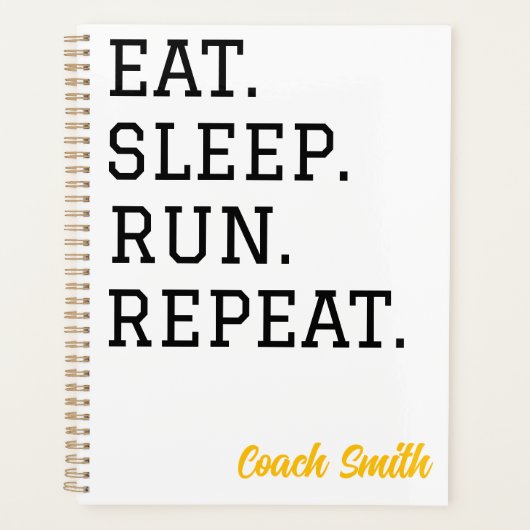 Eat Sleep Run Repeat プランナー (正面)