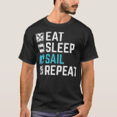 Eat Sleep Sail Tシャツ (正面)