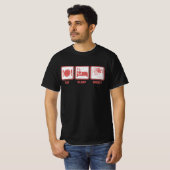 Eat, Sleep, Shoot - Funny Photographer Tシャツ (正面フル)