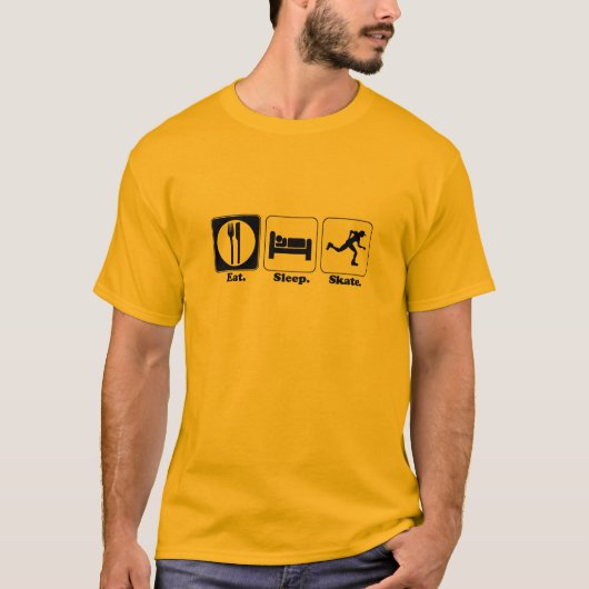 eat sleep skate tシャツ (正面)