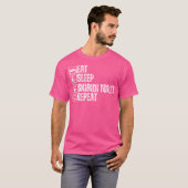 Eat Sleep Skibidi Toilet Repeat Brainrot Memes 楽しい Tシャツ (正面フル)