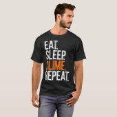 Eat Sleep Slime Repeat Tshirt  Tシャツ (正面フル)