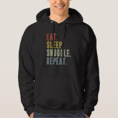 Eat Sleep Snuggle Repeat Snuggling パーカ (正面)