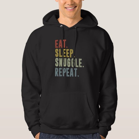 Eat Sleep Snuggle Repeat Snuggling パーカ (正面)