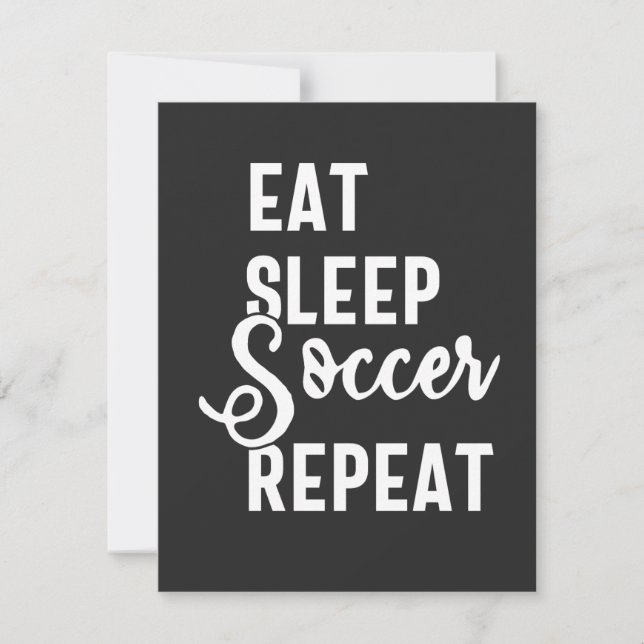 eat sleep soccer repeat (正面)