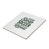 Eat Sleep Soccer Repeat ヴィンテージTシャツデザイン_1 タイル (側面)