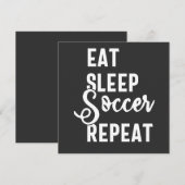 eat sleep soccer repeat 招待状 (正面/裏面)