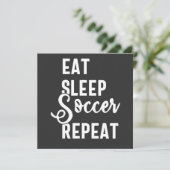 eat sleep soccer repeat 招待状 (スタンド正面)