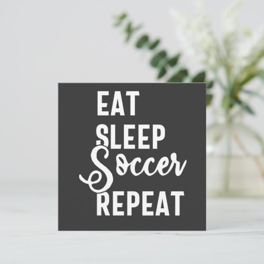 eat sleep soccer repeat 招待状 (スタンド正面)