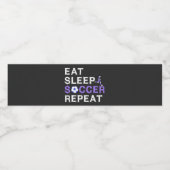 Eat Sleep Soccer Repeat Shirt Cool Sport Player ペットボトルラベル (シングルラベル)