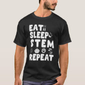 Eat Sleep STEM Repeat Inventor Summer Camp Kids Bo Tシャツ (正面)