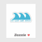 Eat Sleep Surf Repeat シール (シート)