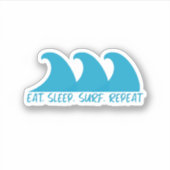Eat Sleep Surf Repeat シール (正面)