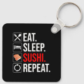 Eat. Sleep. Sushi. Repeat キーホルダー (裏面)
