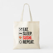 Eat. Sleep. Sushi. Repeat トートバッグ (裏面)