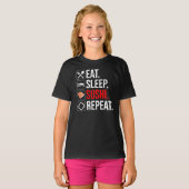 Eat. Sleep. Sushi. Repeat Tシャツ (正面フル)