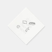 Eat Sleep Tai Chi Repeat Gift Idea スタンダードカクテルナプキン (角)