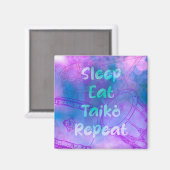 Eat sleep taiko repeat magneet マグネット (正面/裏面)