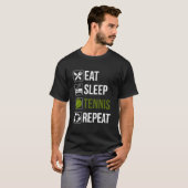 Eat Sleep Tennis Repeat Tシャツ (正面フル)