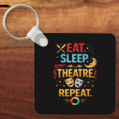 Eat, Sleep, Theatre, Repeat キーホルダー (正面)