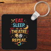 Eat, Sleep, Theatre, Repeat キーホルダー (裏面)