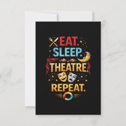Eat, Sleep, Theatre, Repeat サンキューカード (正面)