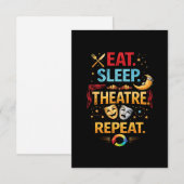 Eat, Sleep, Theatre, Repeat サンキューカード (正面/裏面)