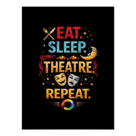 Eat, Sleep, Theatre, Repeat ポスター (正面)