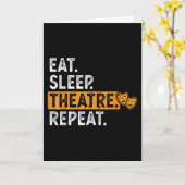 Eat Sleep Theatre Repeat Theater カード (黄色い花)