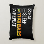 Eat. Sleep. Tiki Bars. Repeat アクセントクッション (裏面(縦))