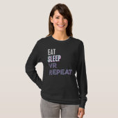 Eat Sleep Vr Repeat Virtual Reality Video Game Pc  Tシャツ (正面フル)
