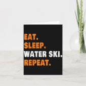 Eat sleep water ski repeat  カード (正面)