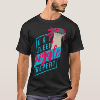 Eat. Sleep. WIGGLE. Repeat. - Monster Hunter Desig Tシャツ