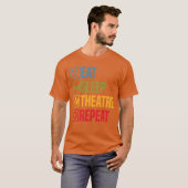 Eat Sleepheatre Repeat アーティスト 女優 俳優 少年 Tシャツ (正面フル)
