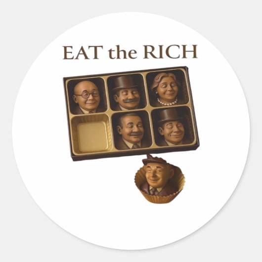 Eat The Rich Classic ラウンドシール (正面)