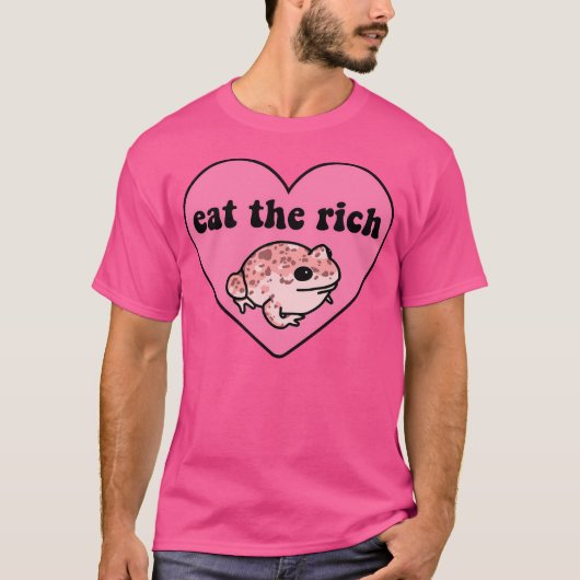 Eat The Rich Frog Tシャツ (正面)