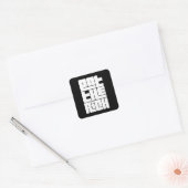 Eat the Rich - Funny Socialist  スクエアシール (封筒)