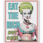 Eat The Rich, Not Cake シール (正面)