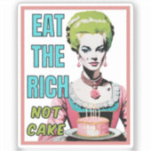 Eat The Rich, Not Cake シール (正面)