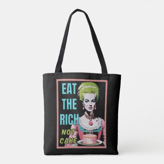Eat The Rich, Not Cake トートバッグ (裏面)