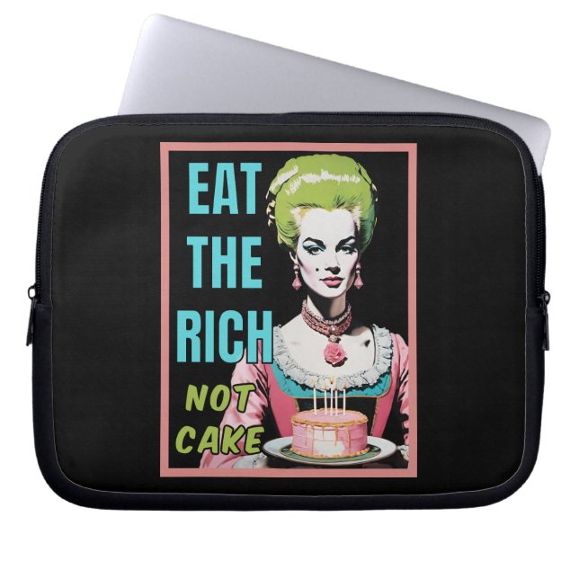 Eat The Rich, Not Cake ラップトップスリーブ (正面)