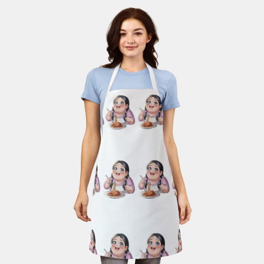 Eat today fasting tomorrow  エプロン (着用した状態)