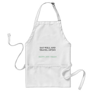 eat well and travel often apron スタンダードエプロン