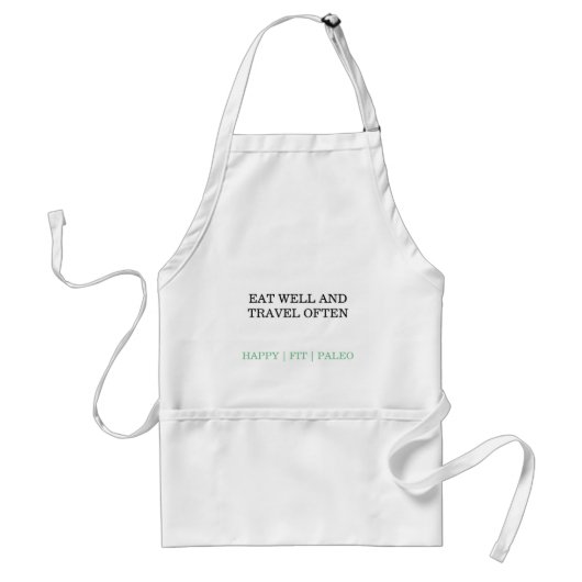 eat well and travel often apron スタンダードエプロン (正面)
