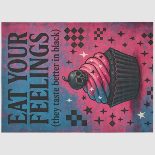  Eat Your Feelings – Alt Cupcake Decoupage - 1 薄葉紙 (正面)